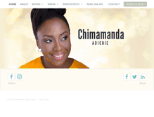 Tablet Screenshot of chimamanda.com